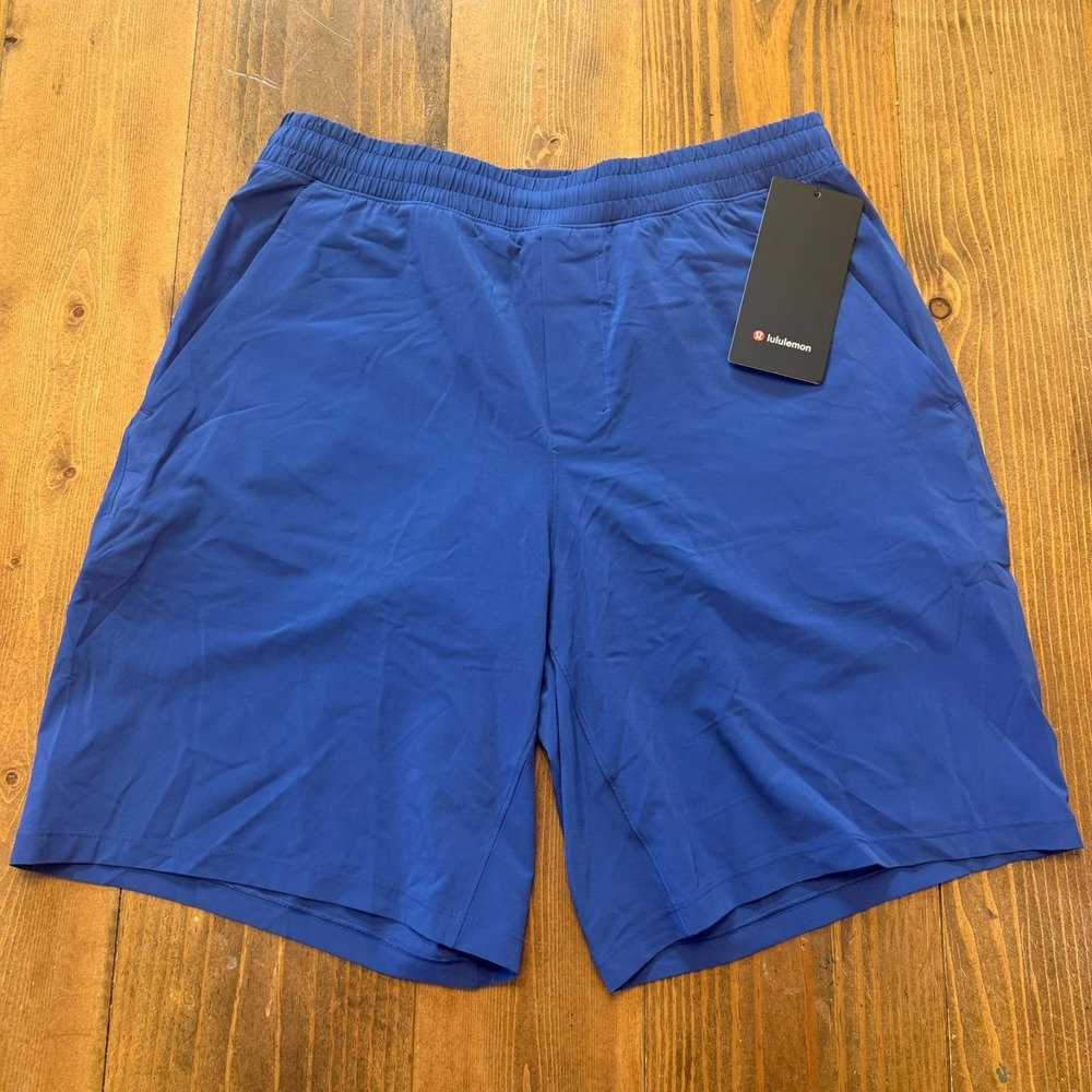 Lululemon Pace Breaker Shorts 9" Lined Pockets Mens Large Royal Blue NWT